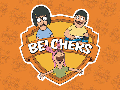 Blecher Kids X Animaniacs animaniacs bobs burgers cartoons gene belcher illustration louise belcher mashup mashups smash stickers tina belcher vector