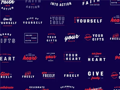 Type Lockups branding campaign design lockups logo typography