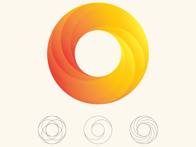 More Gradient Practice circle logo emilioriosdesigns gradient logo gradients illustrator logo logo concept logo design logo process swirl vector