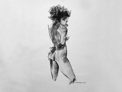 Fig 020 charcoal figure illustration