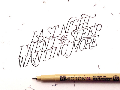 More hand handmade lettering lyrics type typography