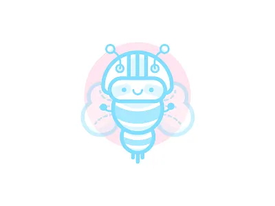 Bee Safe bee bug doodle illustrator insect vector