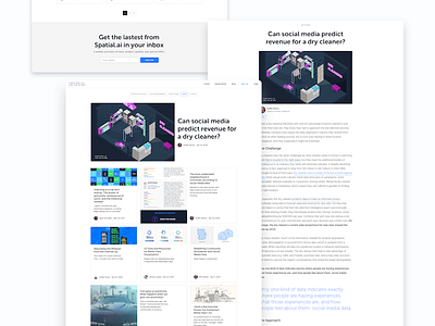 Blog UI blog redesign ui web design