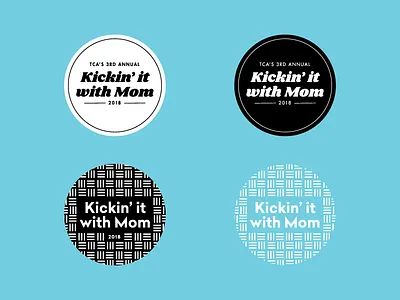 Kickin' It With Mom WIP kickball logo mom pattern wip