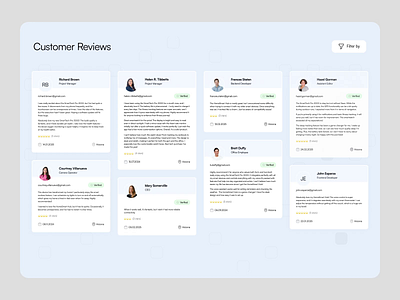 User's reviews clean comments customers dashboard feedback listing project management ratings reviews saas slider soft stars testimonials ui ux user experience ux web app web design webdesign