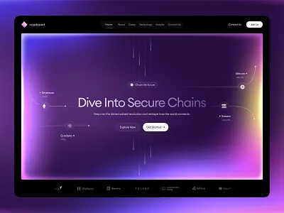 Web3 Community – Hero section blockchain chain community crypto crypto design crypto landing page cryptocurrency defi dex eth exchange finance financial fintech landing landing page nft web 3 web app web3