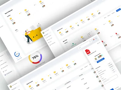 Modern CHTP Dashboard Design for Better Workflow branding collaborationtool dashboard file manager panel ui