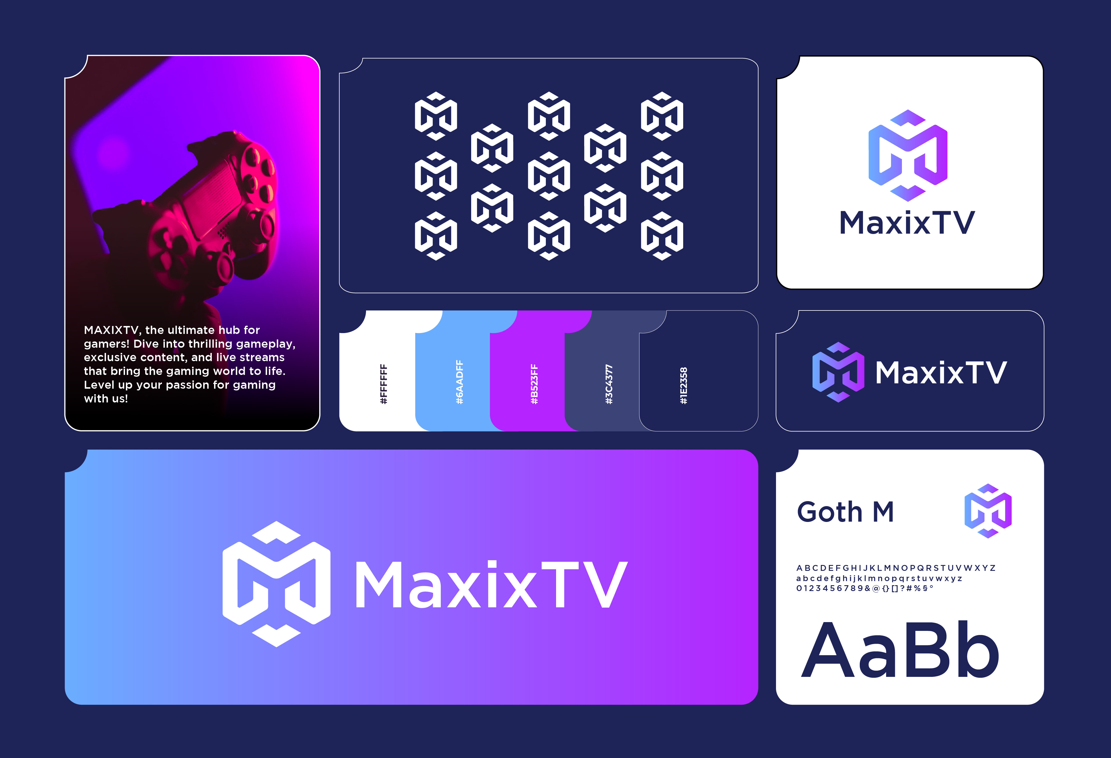 Maxix Logo 3d abstract animation branding creation logo game gamers gaming graphic design inspiration logo logo brand logo design minimalist motion graphics ui