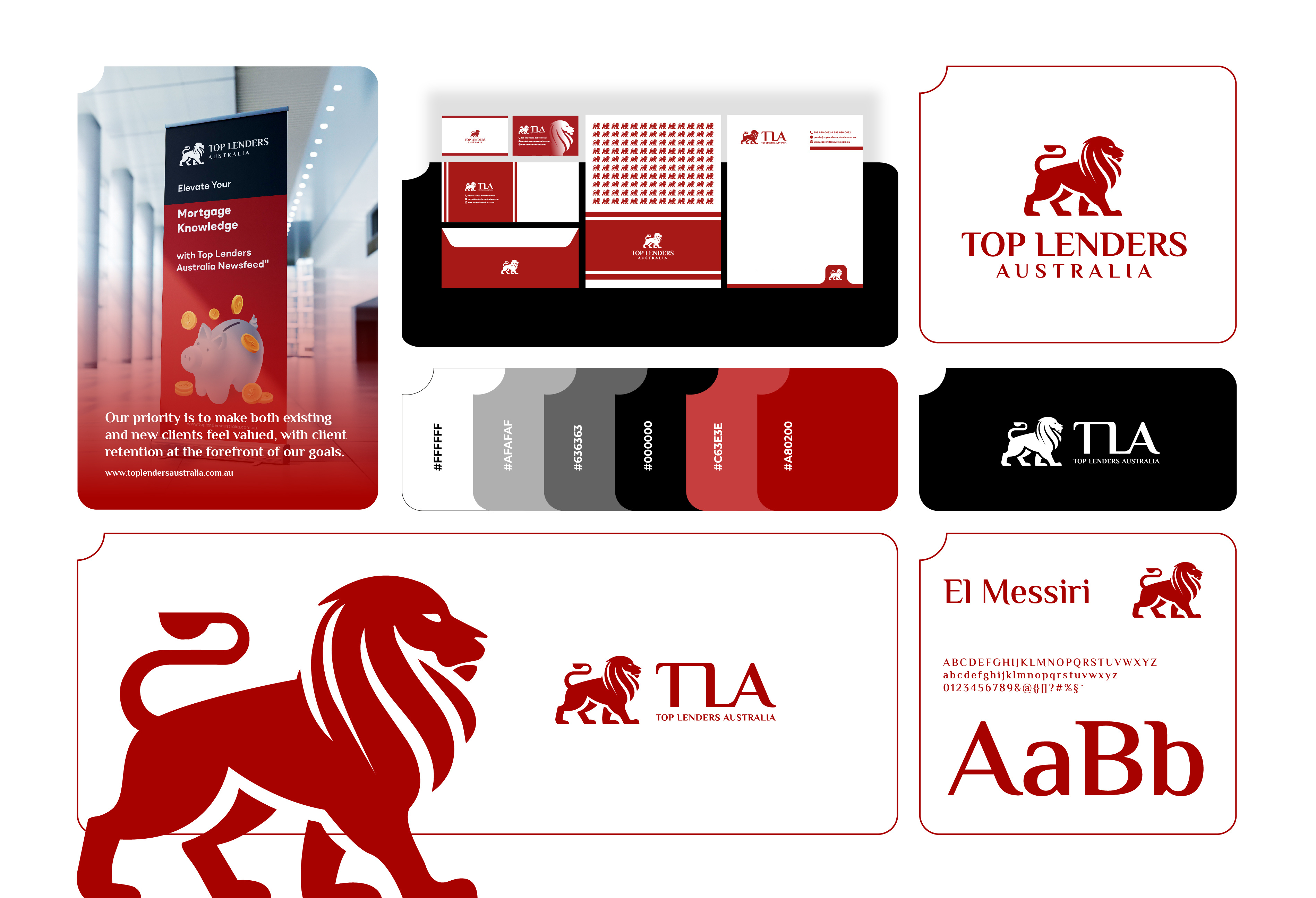 TLAustralia - Financial company 3d animation bank branding creation logo financial graphic design lion loan logo logo design money motion graphics red ui