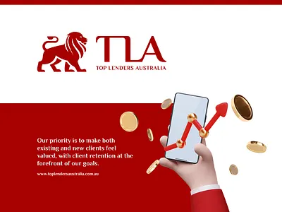 TLAustralia - Financial company 3d animation bank branding bussines consultion creation logo financial graphic design lion loan logo logo design money motion graphics red ui