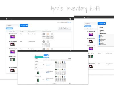 apple inventory management app ui ux