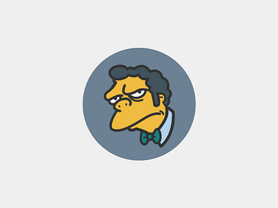 Moe Szyslak | The Simpsons Series animation cartoon fox icon moe szyslak the simpsons tv show vector