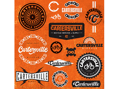 Bike Shop logos ai bike bikeshop design gear graphics illustration logo type vector wheel