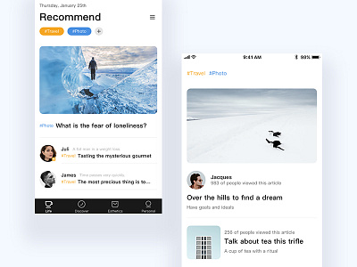 Two home pages ui