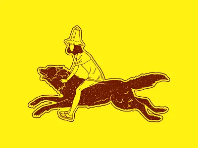 Sabbath Girl character design funny girl illustration music wolf