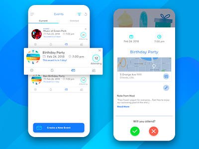 Invitd app design android app aqua design interface invitation ios mobile ui
