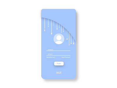 Login page simple daily in log login page sign signin simple ui up