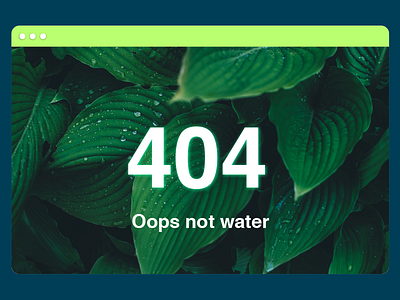 Daily UI #008 - 404 Page 404 deckstop design flat ux web