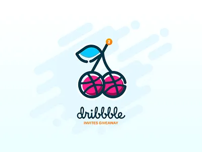 2 Dribbble Invites dribbble illustration invites player shot