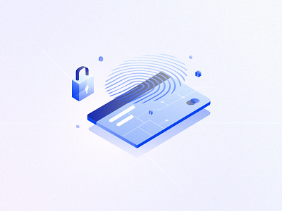 Cryptocurrency #1 bitcoin card cryptocurrency data illustration isometric locker money secure