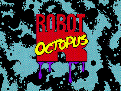 Robot Octopus (Marvel Comics 90's version) branding comic design graphic graphic design jack kirby lettering logo marvel parody space vector