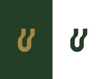 Ucieczka escape gold green liquid logo minimal signet ucieczka