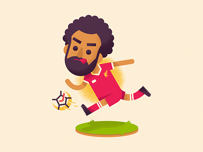 Salah football illustration liverpool premier league salah soccer