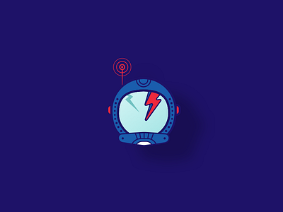 Astronaut Helmet astronaut badge delivery icon illustration nasa ship space