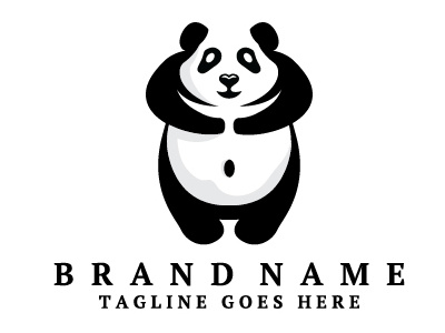 Fat Panda With Attitude bear fat panda logo logos panda panda bear panda logo pandas