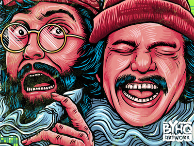 Maui Waui Labrador cheech and chong comedy up in smoke weed