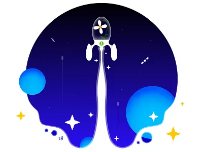 Last Chance blue flower planets sci fi seed sky space spaceship star