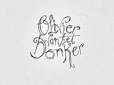 Olivier van het Donker hand drawn logo sketch