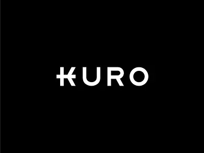 KURO Japanese Restaurant Logo / Wordmark / K / client japanese k kuro logo logodesign mark restaurant sushi type typography wordmark