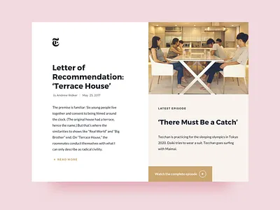 Terrace House (an exercise in visual hierarchy & spacing) article minimalist skillshare spacing terrace house