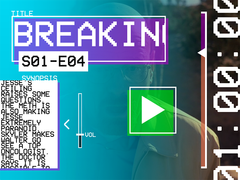 Example of Hack Day - Brutalist Player