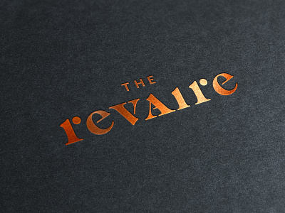 Revaire Option 2 foil gold logo logo type lux