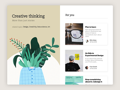 Daily UI Challenge #35 Blog Post article blog blogger creative creativity design illustration post web