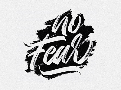 No Fear lettering textures