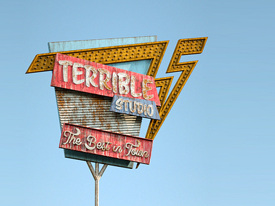 Terrible Motel Sign 3d animation 3d render cinema 4d motel sign retro