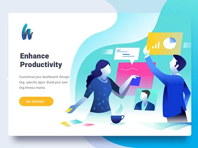 Get More done app apps energy enterprise illustration no coding office productivity studio tasks