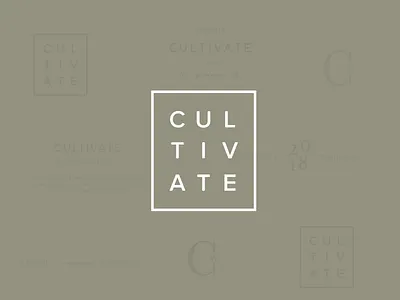 Cultivate Workshop Logo cultivate grow logo minimal minimalism type type based typography