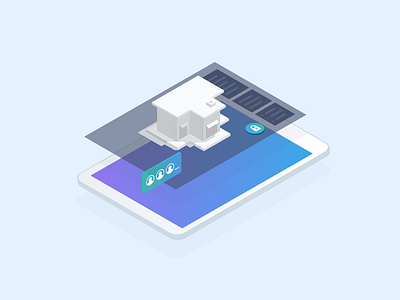 CAD Secure File cad gradient illustrations isometric secure file