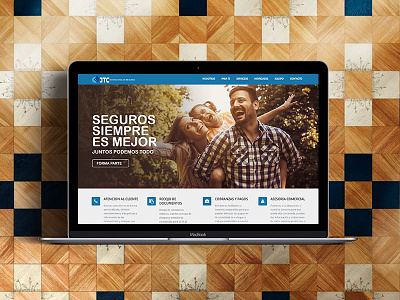 JTC Seguros art direction uiux web design