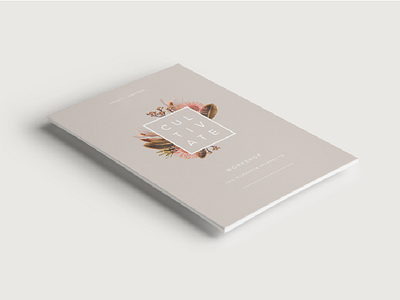 Cultivate Workbook Mockup botanical cultivate digital floristry florals grow logo minimal minimalism type type based typography