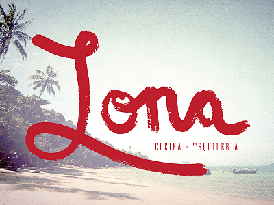 Lona Restaurant - Fort Lauderdale, Florida logo design restaurant branding restaurant design