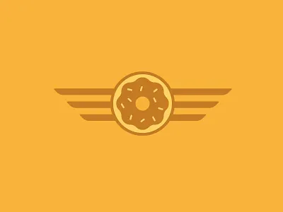Donut Wings donut donut shop doughnut fly icon logo sprinkles wings