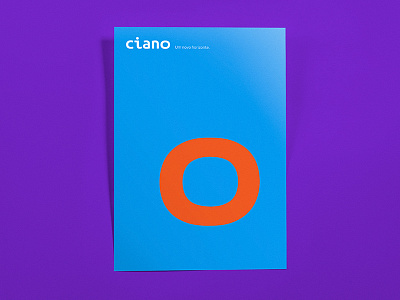 conceptual poster — ciano brand ciano logo marca minimal poster