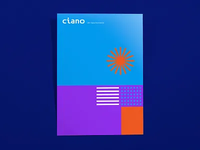 conceptual poster — ciano brand ciano logo marca minimal poster