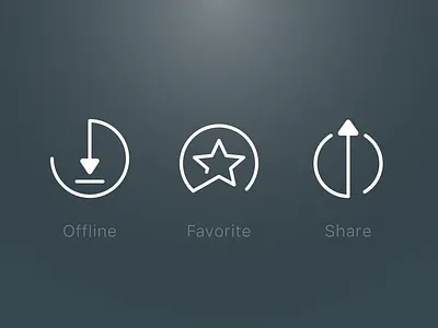Music Playlist Icons android download favorite icons ios mobile music share ui