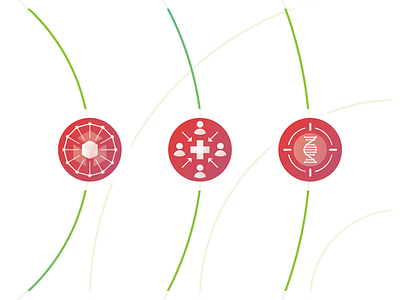 Healthcare Icons data dna gradient health healthcare icon orbit planet